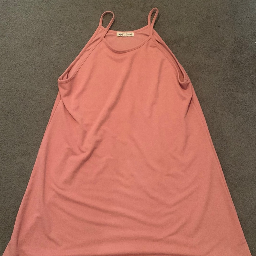 Wallflower brand pink tank dress, size XL